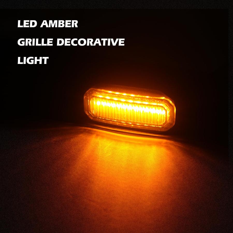 並行輸入品】MAIKER アンバー LED グリルライト 2024 2025 ジープ 
