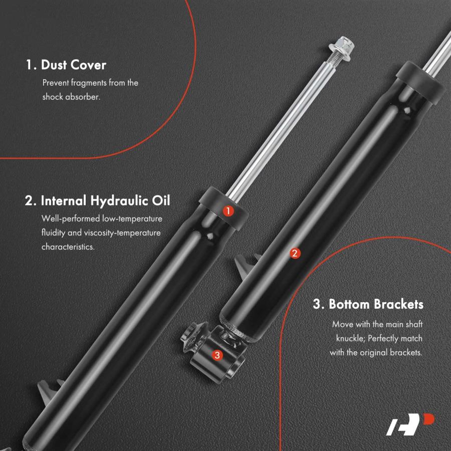 【並行輸入品】 A Premium Rear Driver and Passenger Side Pair (2) Shock Absorber