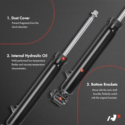 【並行輸入品】 A Premium Rear Driver and Passenger Side Pair (2) Shock Absorber