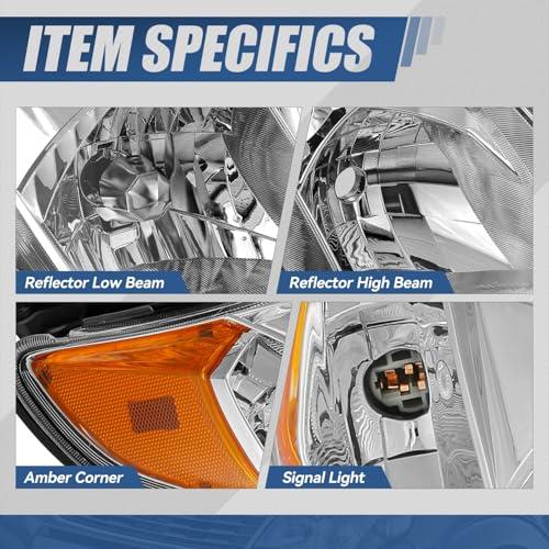 【並行輸入品】 Auto Dynasty Headlight Assembly Compatible with 2009 2013 Subaru_7