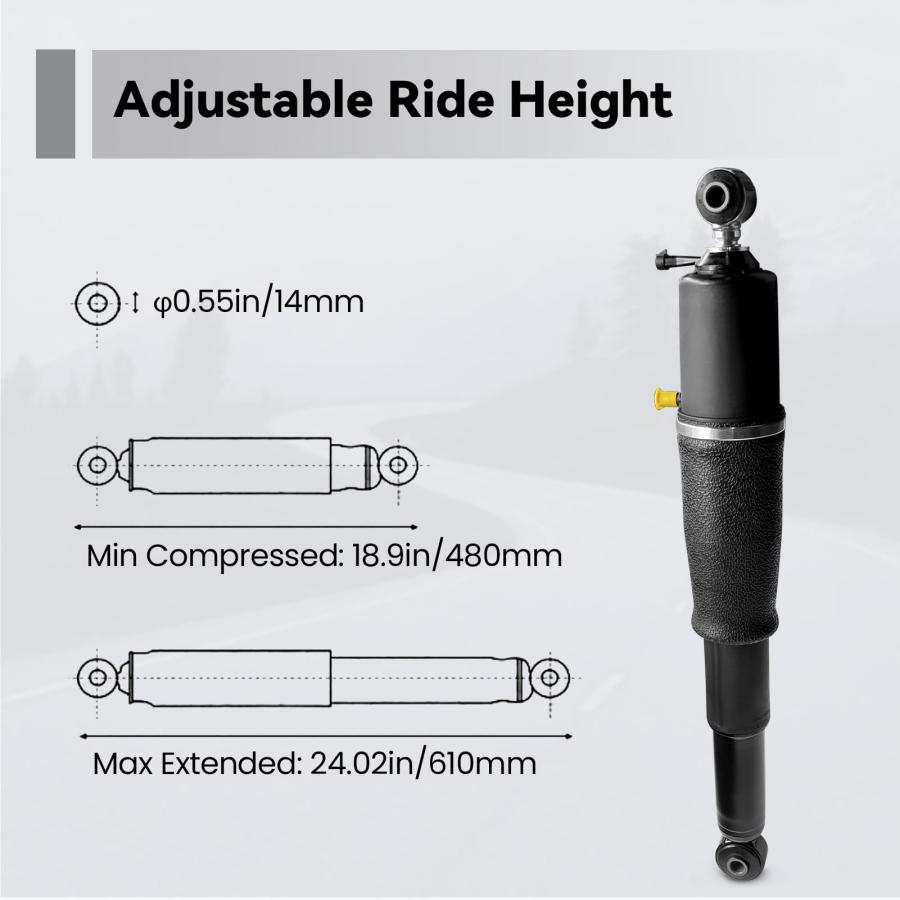 【並行輸入品】 VIGOR 2PCS Air Shock Absorbers Compatible with GMC Yukon, Chevy_9
