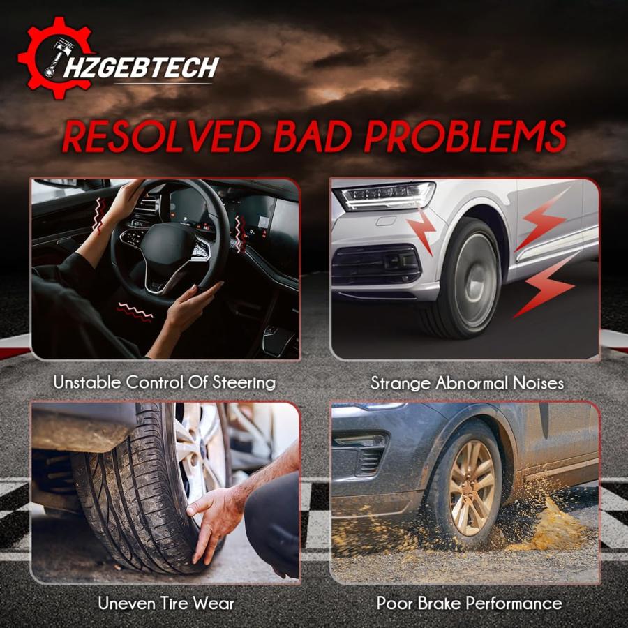 【並行輸入品】 HZGEBTECH 4x Rear Upper Rear Lower Control Arm Suspension Kit Reの画像