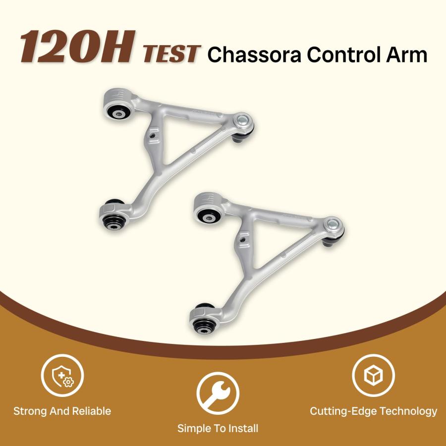 【並行輸入品】 Chassora 2PCS Rear Upper Control Arm with Ball Joint Assembly Fiの画像