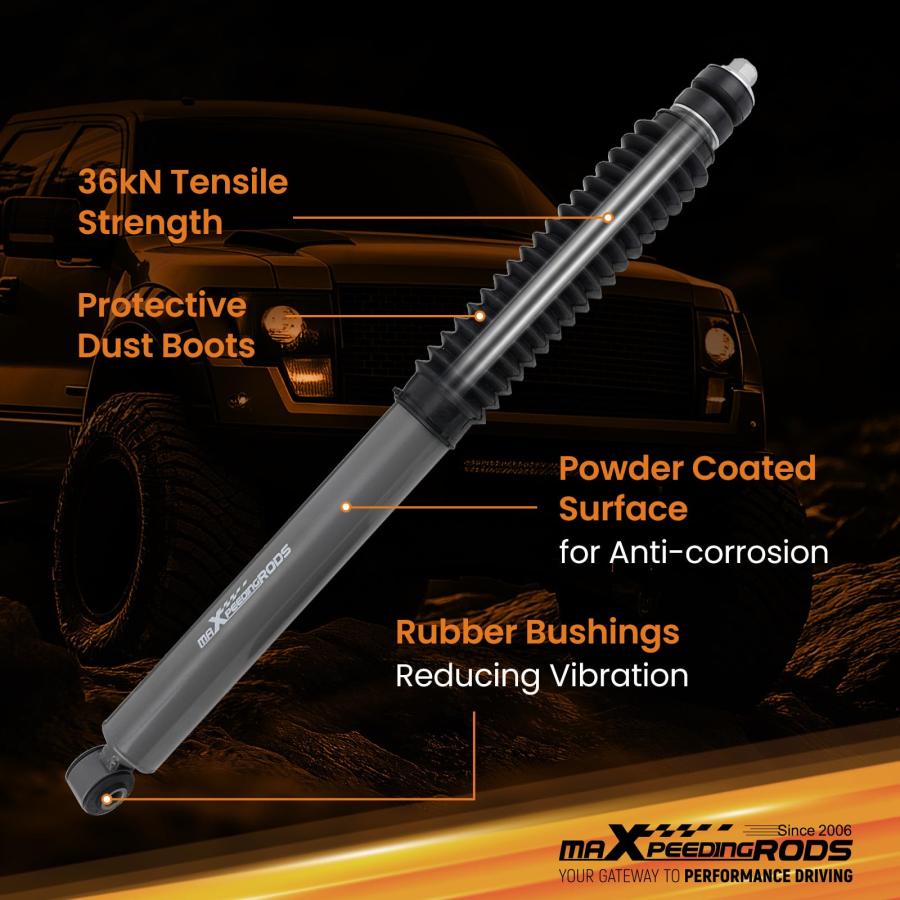 【並行輸入品】 maXpeedingrods 2 4\" Front Shock Absorbers for Ram 2500 4WD 2014の画像