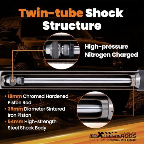 【並行輸入品】 maXpeedingrods 2 4\" Front Shock Absorbers for Ram 2500 4WD 2014の画像