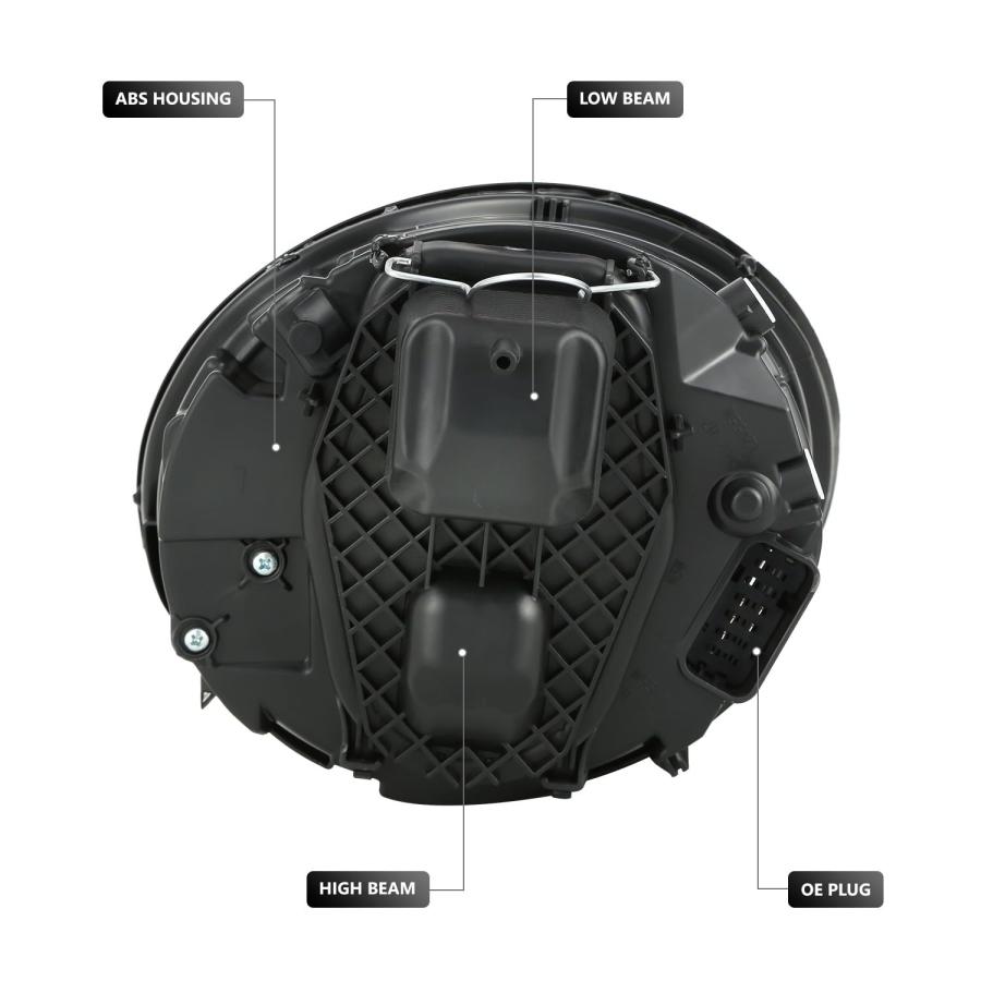 【並行輸入品】 DNA MOTORING Left Projector Headlight Assembly Compatible With V_6