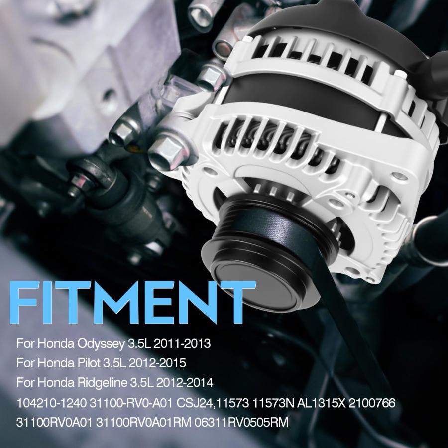130A Alternator For Honda Pilot/Ridgeline 2012-2014 & Odyssey 2011-2013 V6 3.5L - View #4