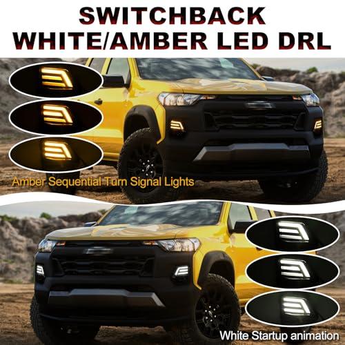 【並行輸入品】 Zrebrio Led DRL Fog Lights For 2023 2025 Chevrolet chevy Colorad_4