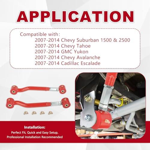 【並行輸入品】 WULAZMU 2 PCS Rear Upper Control Arms, Adjustable Front Suspensiの画像