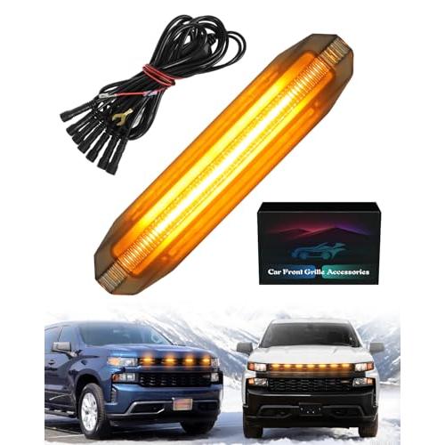 【並行輸入品】 OKLSG Front Bumper LED Grill Light for 2019 2020 2021 Chevrolet_1