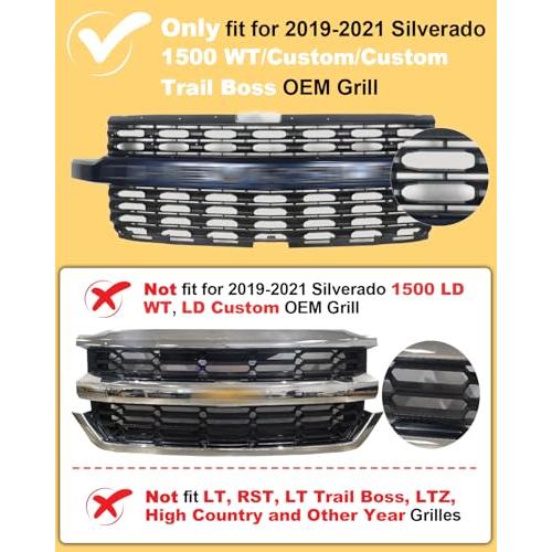 【並行輸入品】 OKLSG Front Bumper LED Grill Light for 2019 2020 2021 Chevrolet_4
