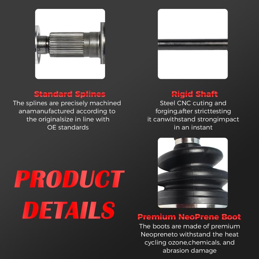 【並行輸入品】 EXPEDE Front CV Axle Shaft Assembly Set FWD Compatible with Ramの画像