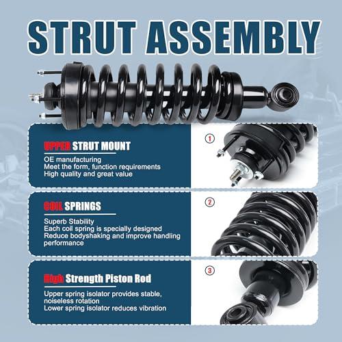 【並行輸入品】 Vextone   2x Front Struts Shock Absorbers Complete Assembly   Fiの画像