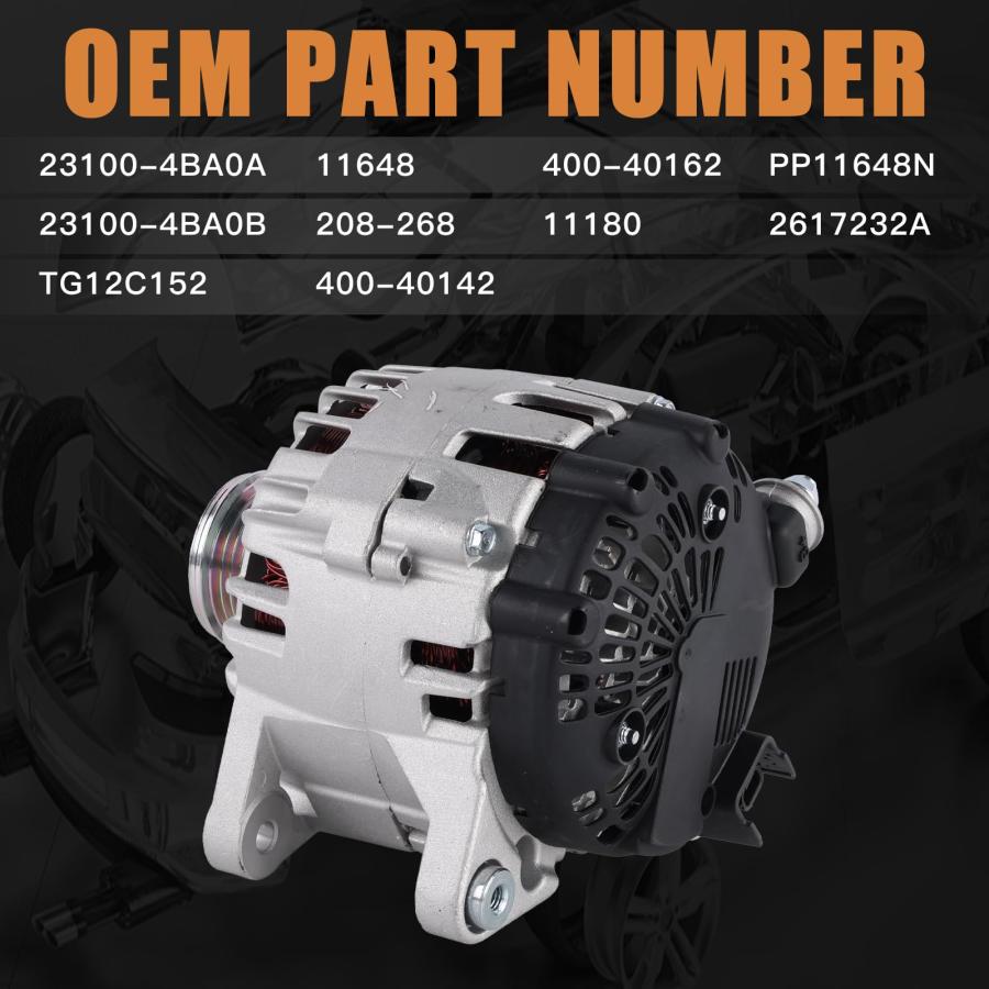 並行輸入品】23100 4BA0A オルタネーター 23100 Alternator 12V 120A