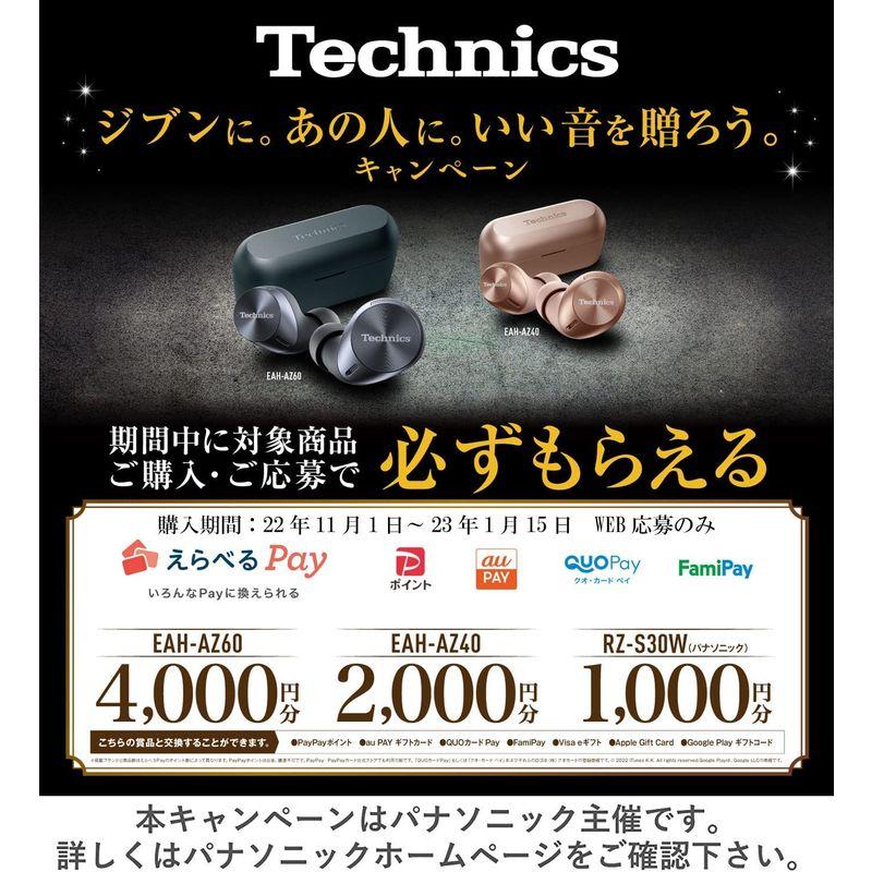 テクニクス カナル型 ノイズキャンセリング 完全ワイヤレスイヤホン Bluetooth マルチポイント対応 LDAC対応 ハイレゾ音質再生 カナル型 ノイズキャンセリング 完全ワイヤレスイヤホン Bluetooth マルチポイント対応 LDAC対応 ハイレゾ音質再生 独自の通話音声処理技術