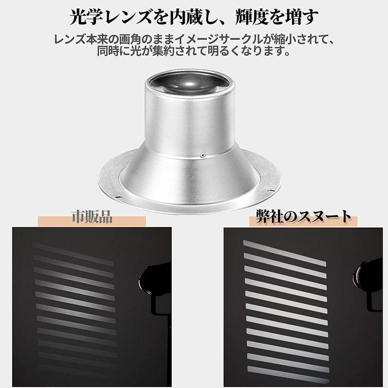 ほぼ未使用 SOONPHO コニカルスヌート 円錐型 光学スヌート 85mmレンズ GOBO/カラーフィルター付き ストロボ 定常光ライト ポートレート 【K2165580738】(13763円)