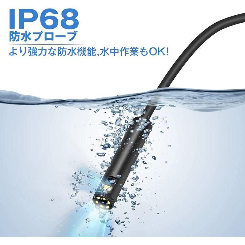 Hiacinto ファイバースコープ デジタル内視鏡 HD 1080P 三つレンズ 検査カメラ 工業用内視鏡 5.0インチIPSスクリーン付 ファイバースコープ デジタル内視鏡 HD 1080P 三つレンズ 検査カメラ 工業用内視鏡 0インチIPSスクリーン付 また