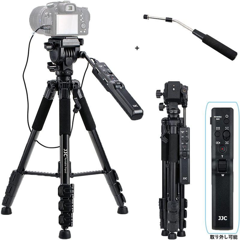JJC ビデオカメラ三脚 リモートコントロール三脚 ソニー VCT-VPR1 交換用 4段階伸縮 リモコン 付き Sony α7RV α7I ソニー ビデオカメラ三脚 リモートコントロール三脚 VCT VPR1 交換用 4段階伸縮 リモコン 付き Sony α7RV α7I