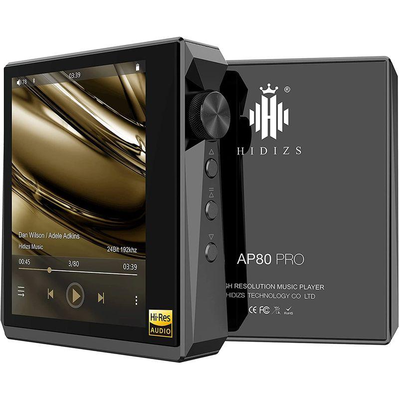 Bluetooth付きHIDIZSAP80 PRO MP3プレーヤー、LDAC/aptX/FLAC/Hi-Resオーディオ/FMラジオ付き PRO MP3プレーヤー LDAC/aptX/FLAC/Hi Resオーディオ/FMラジオ付き
