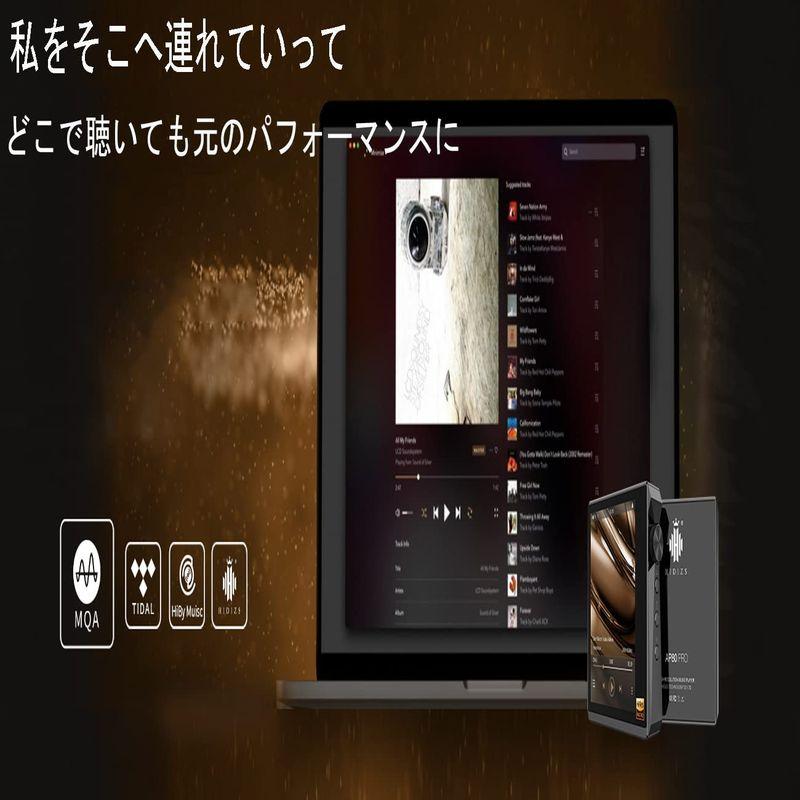 Bluetooth付きHIDIZSAP80 PRO MP3プレーヤー、LDAC/aptX/FLAC/Hi-Resオーディオ/FMラジオ付き PRO MP3プレーヤー LDAC/aptX/FLAC/Hi Resオーディオ/FMラジオ付き