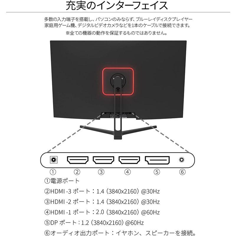 JAPANNEXT 31.5インチ VAパネル搭載 4K解像度（3840x2160）液晶モニター JN-V315UHDR HDMI DP P Picture 5インチ VAパネル搭載 4K解像度 3840x2160 液晶モニター JN V315UHDR HDMI DP