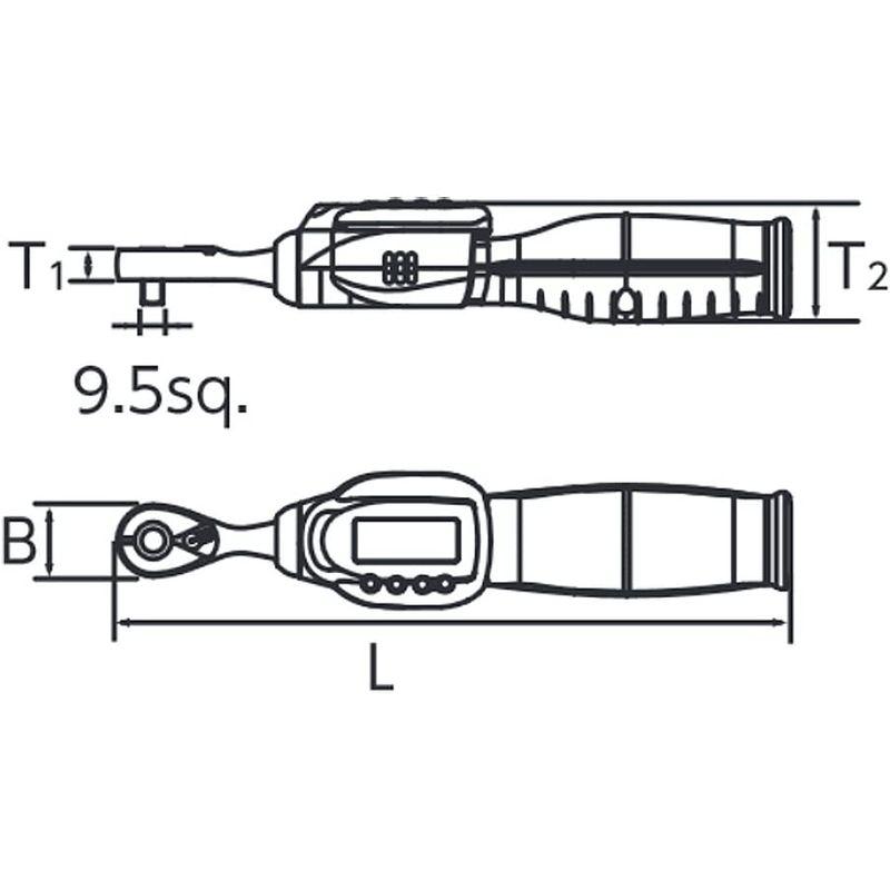 京都機械工具(KTC) デジラチェ 9.5sq 小トルクタイプ GEK030-C3A お