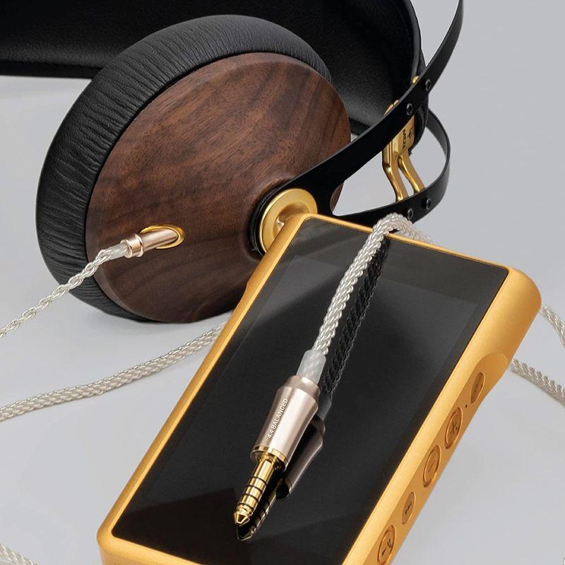Meze Audio 99 Classics/99Neo 4.4mm アップグレード バランスケーブル シルバー 1.2m M99-4.4 2m Audio Classics/99Neo 4mm アップグレード バランスケーブル シルバー M99