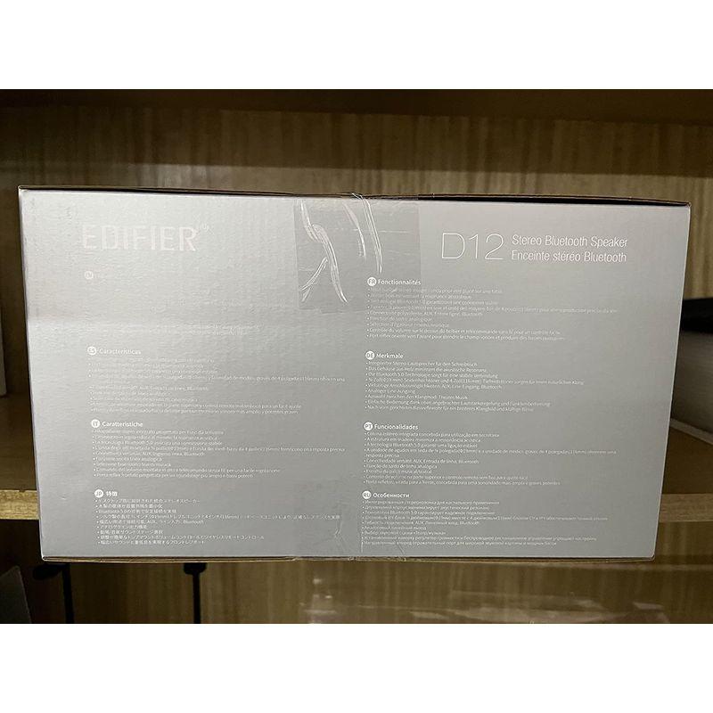 Edifier D12 Bluetooth 5.0 ブックシェルフスピーカー小型 - アンプ内蔵アクティブスピーカー 木製 - 統合デスクト D12 Bluetooth ブックシェルフスピーカー小型 アンプ内蔵アクティブスピーカー 木製 統合デスクト