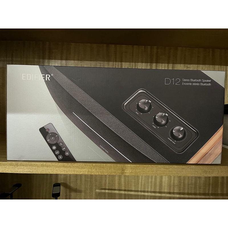 Edifier D12 Bluetooth 5.0 ブックシェルフスピーカー小型 - アンプ内蔵アクティブスピーカー 木製 - 統合デスクト D12 Bluetooth ブックシェルフスピーカー小型 アンプ内蔵アクティブスピーカー 木製 統合デスクト