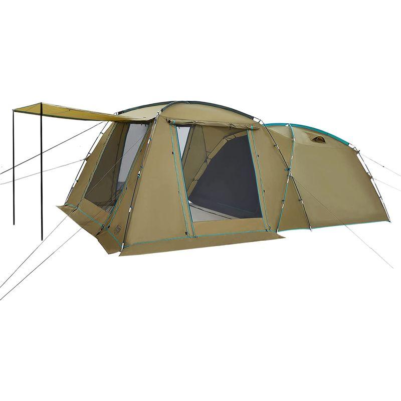 ✨美品✨ TIMBER RIDGE 2ルームドームテント 5人用 大型ファミリーテント グラスファイバー製ポール採用 二重層 メッシュインナー 四面ド 【O2583405715】(16420円)