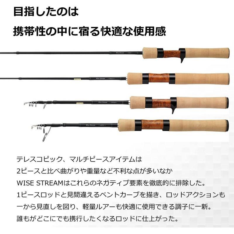 ダイワ(DAIWA) トラウト/ネイティブ ワイズストリーム 53L-3・Q ブラック DAIWA トラウト/ネイティブ ワイズストリーム 53L ブラック