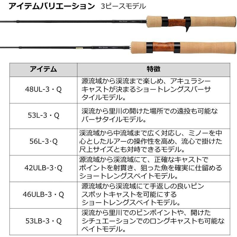 ダイワ(DAIWA) トラウト/ネイティブ ワイズストリーム 53L-3・Q ブラック DAIWA トラウト/ネイティブ ワイズストリーム 53L ブラック
