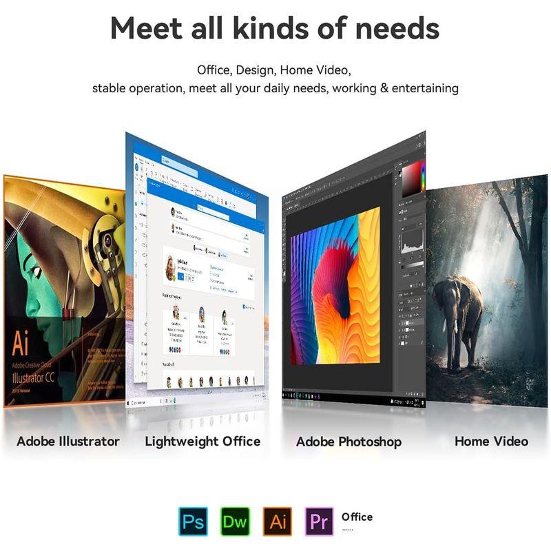 Beelink 第12世代Intel Alder Lake-N95プロセッサー（最大3.40GHz） Wi-11 Pro ミニコンピューター Alder Lake 第12世代Intel 最大3 40GHz Wi Pro N95プロセッサー ミニコンピューター N95 Processor