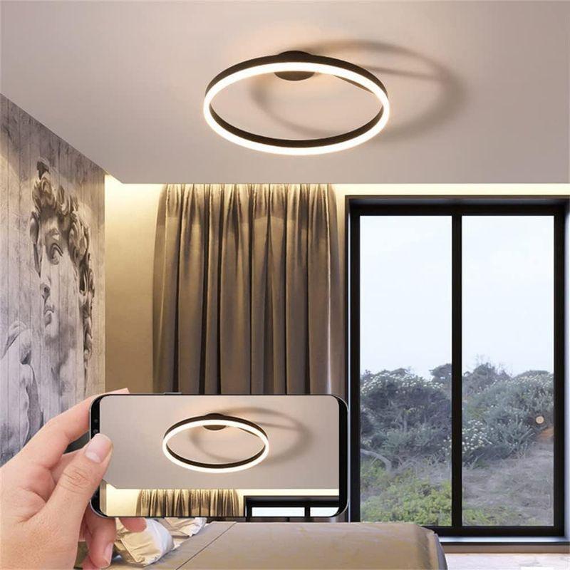 INVITOP LED シーリングライト おしゃれ 北欧 照明器具 天井 リモコン付 無段階調光調色タイプ 日本語取説付き リモコン/スマホ LED シーリングライト おしゃれ 北欧 照明器具 天井 リモコン付 無段階調光調色タイプ 日本語取説付き リモコン/スマホ