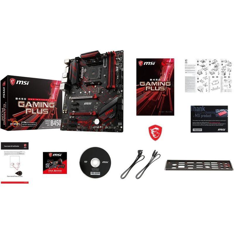 高評価続出！ MSI B450 GAMING PLUS ATX ゲーミングマザーボード AMD B450チップセット搭載 MB4527 【B2070257737】(13159円)