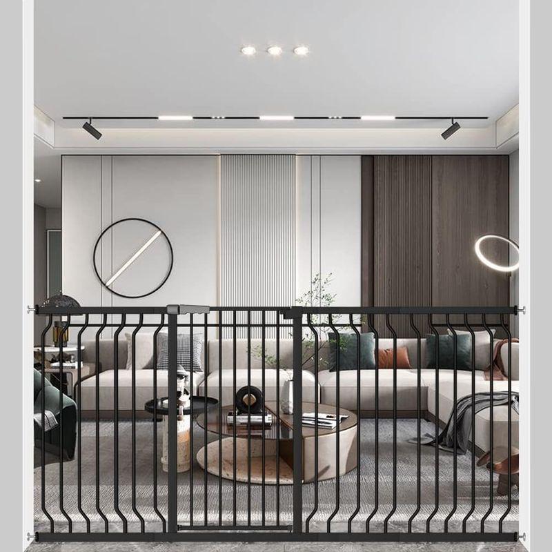 Seogva ベビーゲート ハイタイプ 高さ103cm 拡張フレーム付き 自動ロック 高さ100cm以上つっぱり式 穴開け不要 前後90度開 高さ103cm ベビーゲート ハイタイプ 拡張フレーム付き 自動ロック 高さ100cm以上つっぱり式 穴開け不要 前後90度開