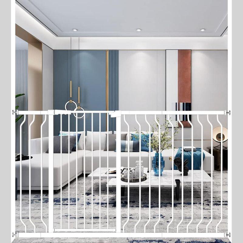 Seogva ベビーゲート ハイタイプ 高さ103cm 拡張フレーム付き 自動ロック 高さ100cm以上つっぱり式 穴開け不要 前後90度開 高さ103cm ベビーゲート ハイタイプ 拡張フレーム付き 自動ロック 高さ100cm以上つっぱり式 穴開け不要 前後90度開