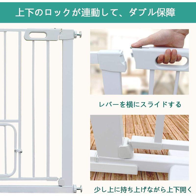 エルフ ベビー(Fairy Baby) ベビーゲート ペットゲート 階段 ベビーフェンス 突っ張り式 ダブルロック オートクローズ機能 前後 ベビー Fairy Baby ベビーゲート ペットゲート 階段 ベビーフェンス 突っ張り式 ダブルロック オートクローズ機能 前後