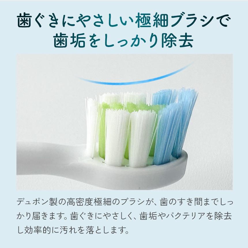 ワイドシステム 電動歯ブラシ 充電式 替えブラシ 10本付き セット 音波