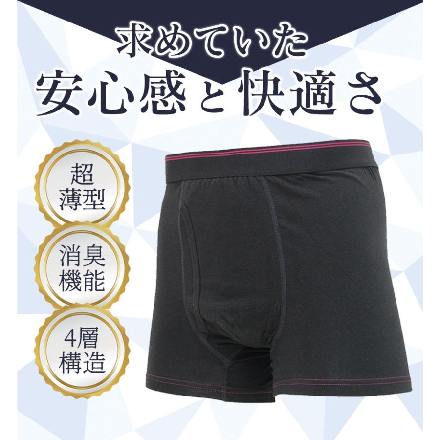 在庫限り 尿漏れパンツ 男性用 ボクサーパンツ 尿漏れ 吸水パンツ 男性