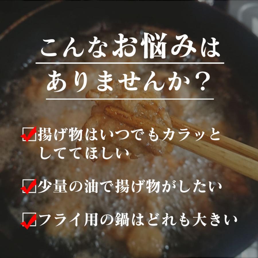 天ぷら鍋 四角 燕三条製 揚げ鍋ミニミニ天ぷら 小さい 角型 日本製 蓋付き ih ih対応 鉄 網付 き 家庭用 コンパクト ミニ 油料理 揚げ物 KS-3135｜wide02｜02