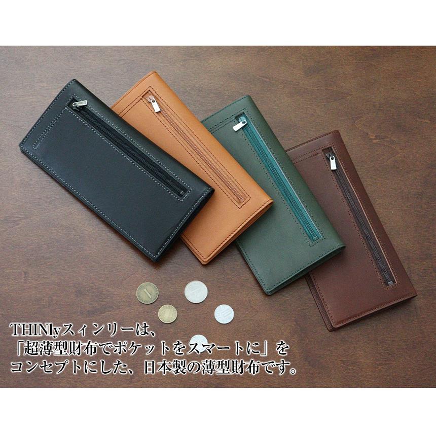 THINly（スィンリー） 長財布 メンズ 薄い財布 メンズ 薄型財布 小銭