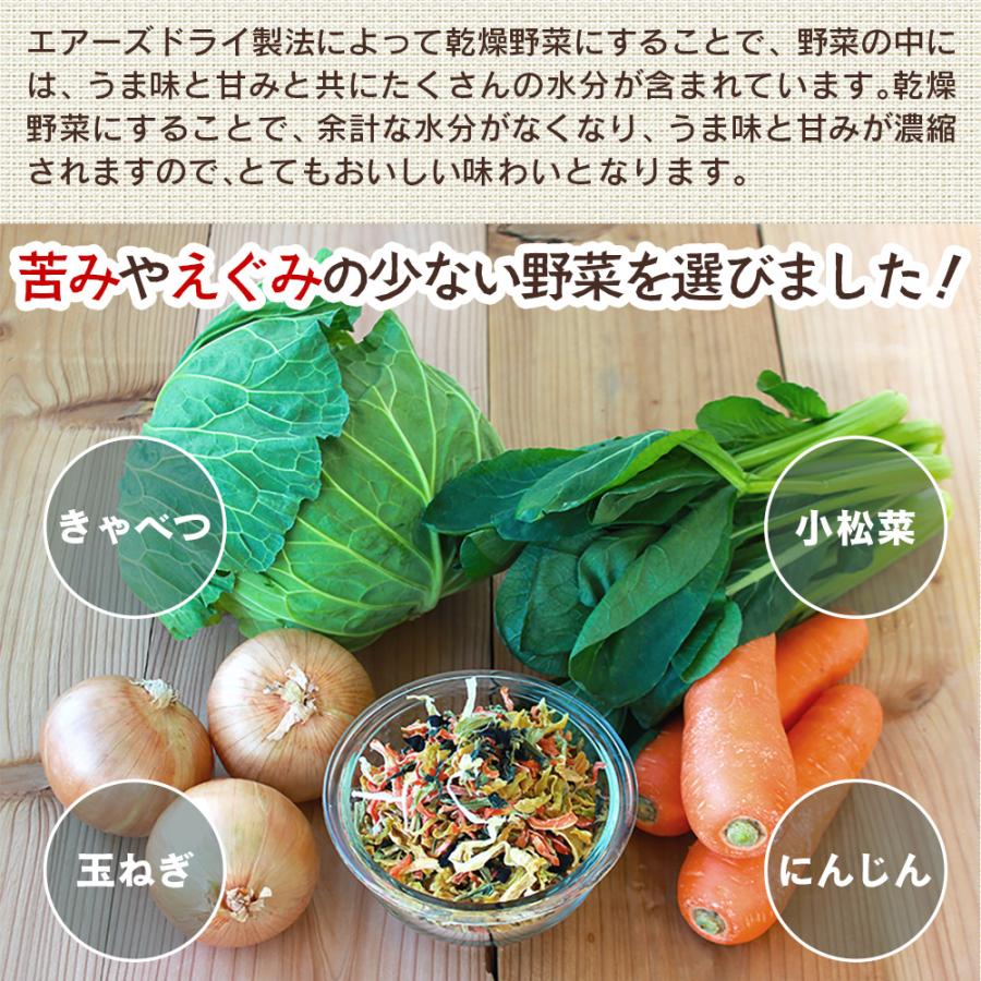 無添加 乾燥野菜（キャベツ・小松菜・人参・椎茸入り） 200g ✖️ 6個 乾燥野菜 国産 乾燥野菜ミックス ドライベジタブル 玉ねぎ にんじん