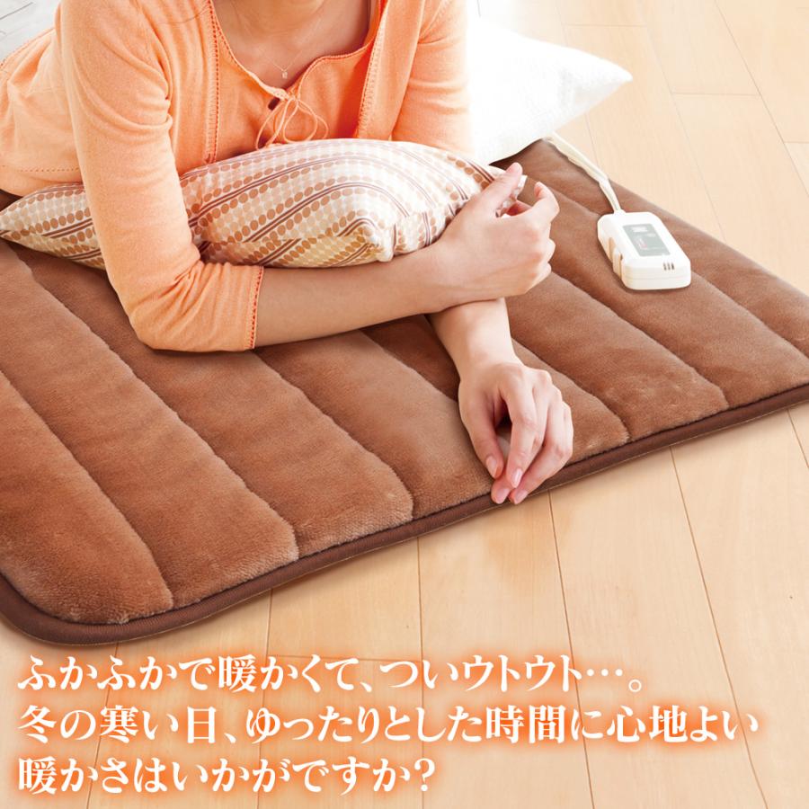 直送】電磁波99%カット 一人用電熱マット（タイマー付） マット 一人用 
