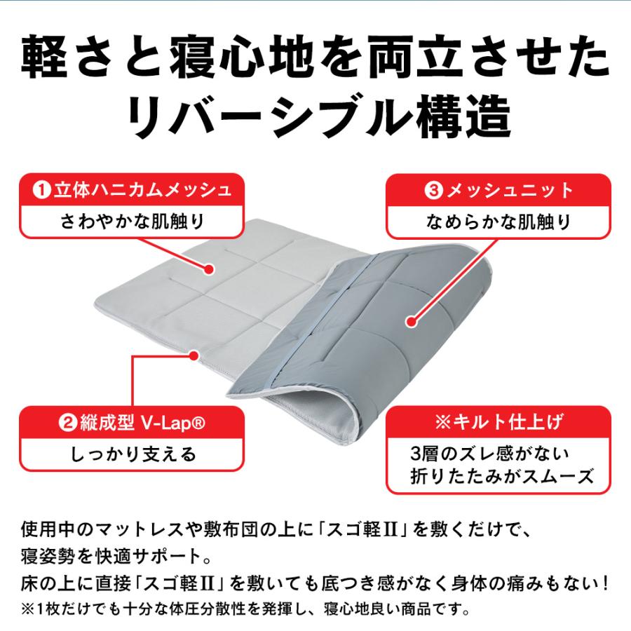 TEIJIN（テイジン） 【直送】テイジン 軽量コンパクト敷布団 スゴ軽2