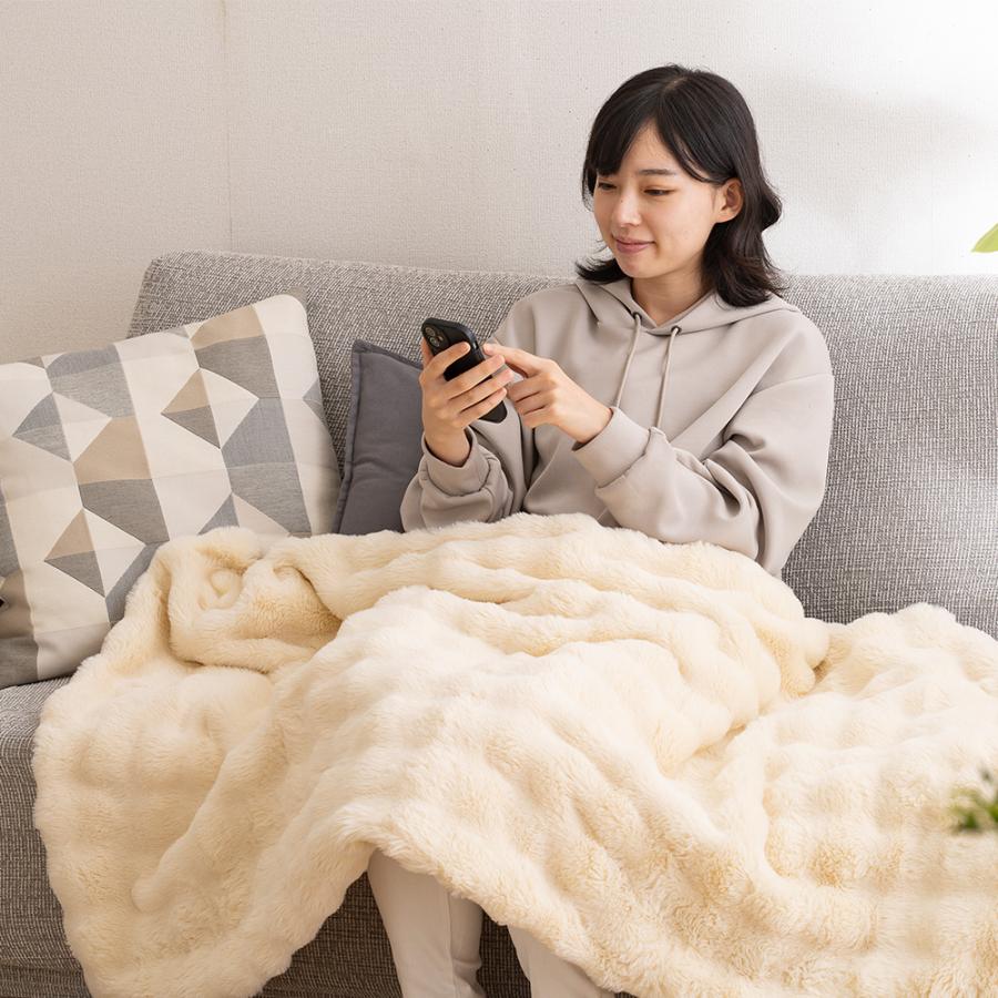 電気毛布 toron（トロン） 掛敷両用 ひざ掛け 肩掛け ダニ対策機能