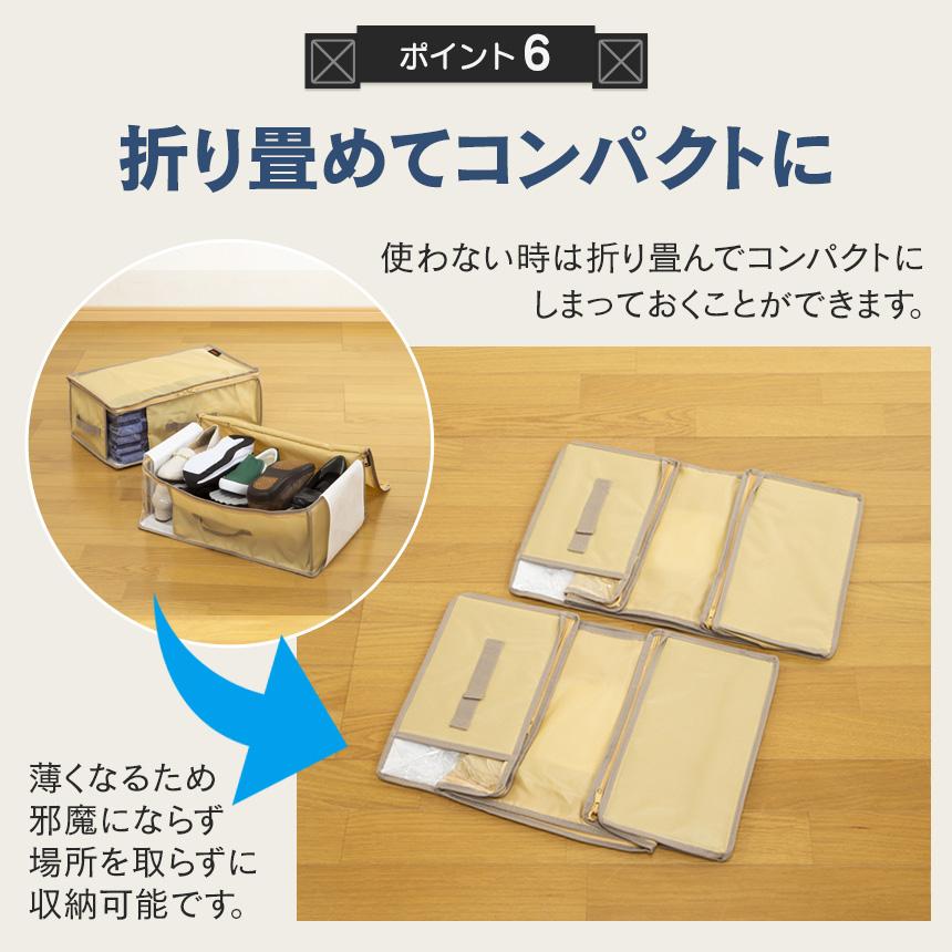 【ぴゆ *✬ 】TEIJIN 乾っとデオケース【大/小✖️2】ベージュ TEIJIN 乾っとデオケースライト 収納ケース 2025 ベージュ 衣類収納