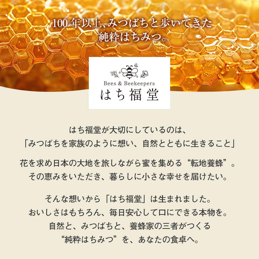 〈はち福堂〉国産純粋はちみつ はち福堂 純粋ハチミツ 国産 日本産 百花はちみつ 蜂蜜 みつばち 転地養蜂 自然の恵み 料理に スタンド ...