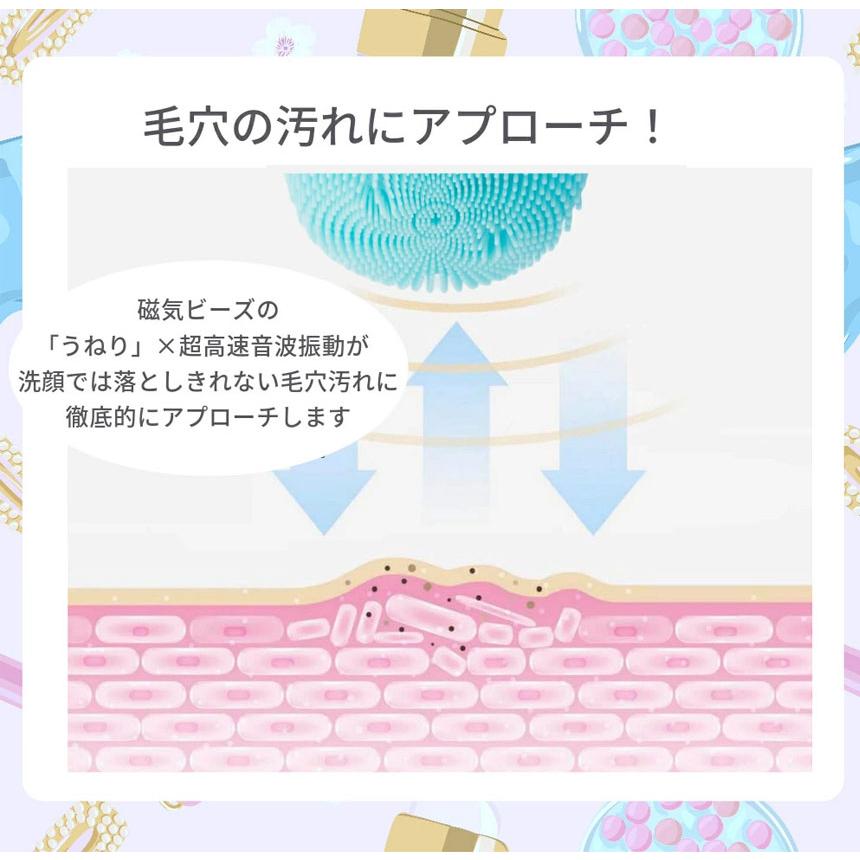 在庫限り 洗顔 ブラシ Faclea スキンケア 電動 防水 毛穴 汚れ ケア