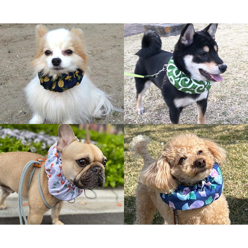 なつめ様 犬用 保冷剤付きネッククーラー 2点 ハンドメイド SS 犬